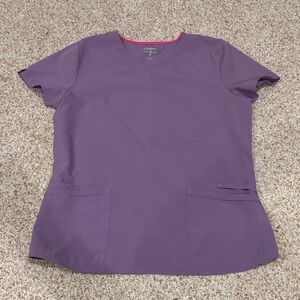Scrubstar MED purple scrub top EUC